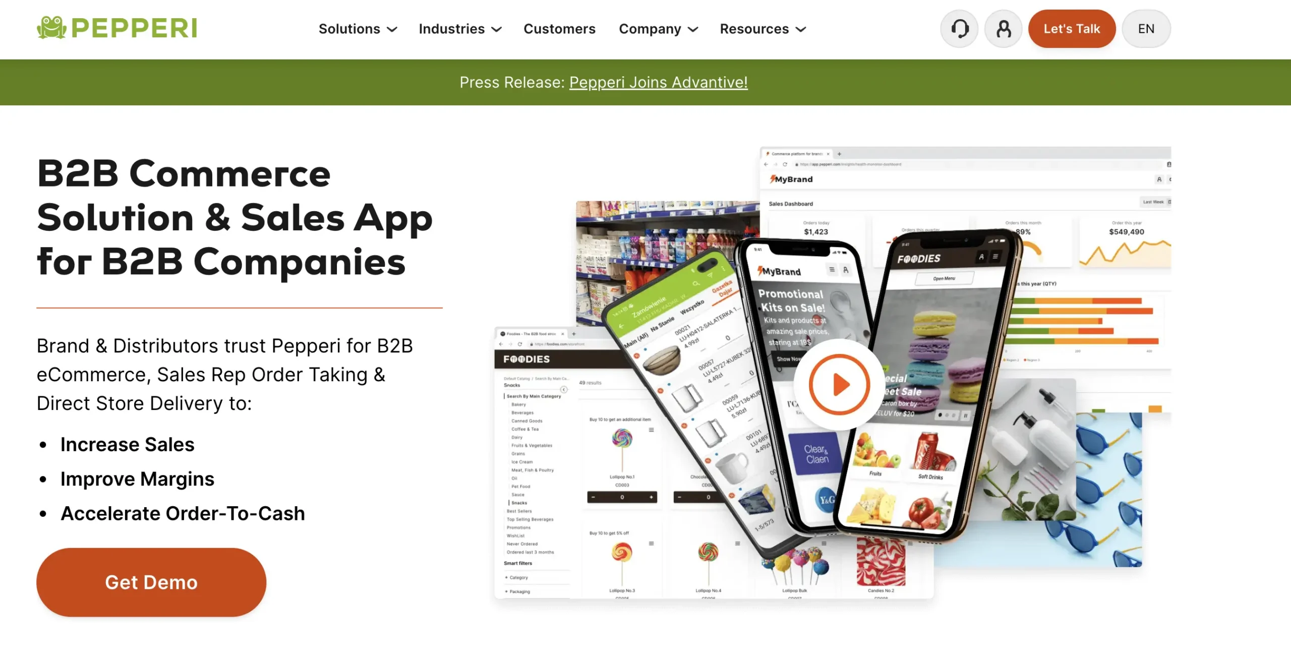 Pepperi - B2B order management system