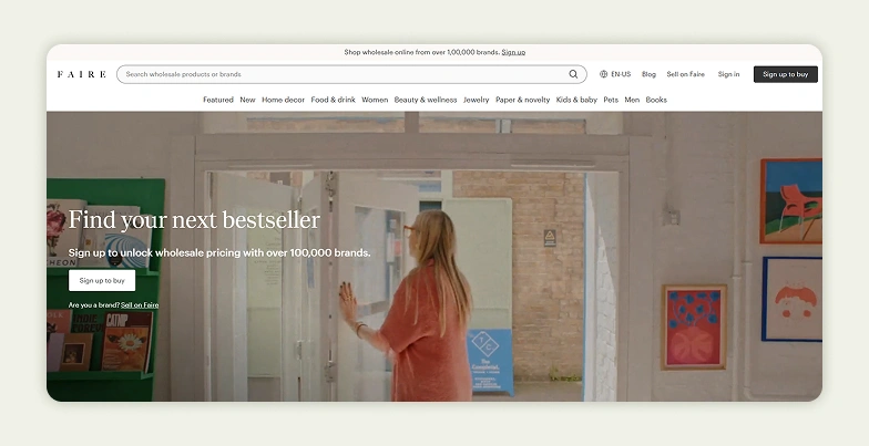  Faire homepage 