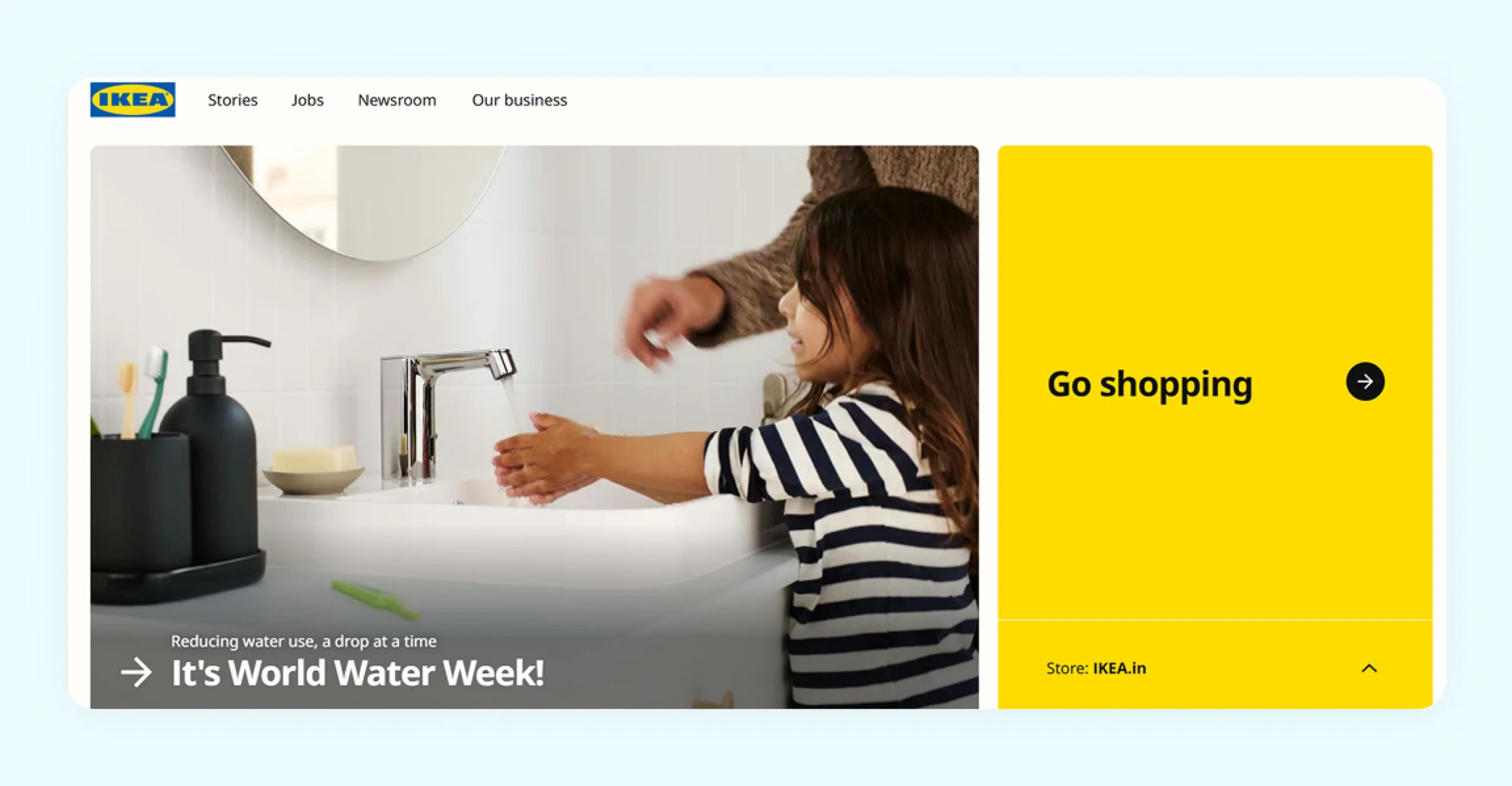 Home page of Ikea Home page of Ikea