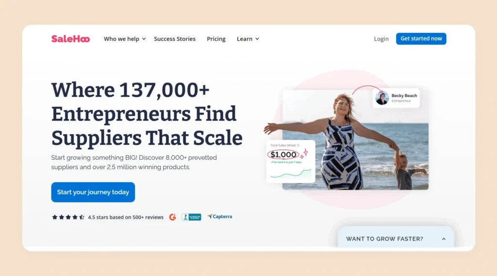 SaleHoo is a popular wholesale marketplace