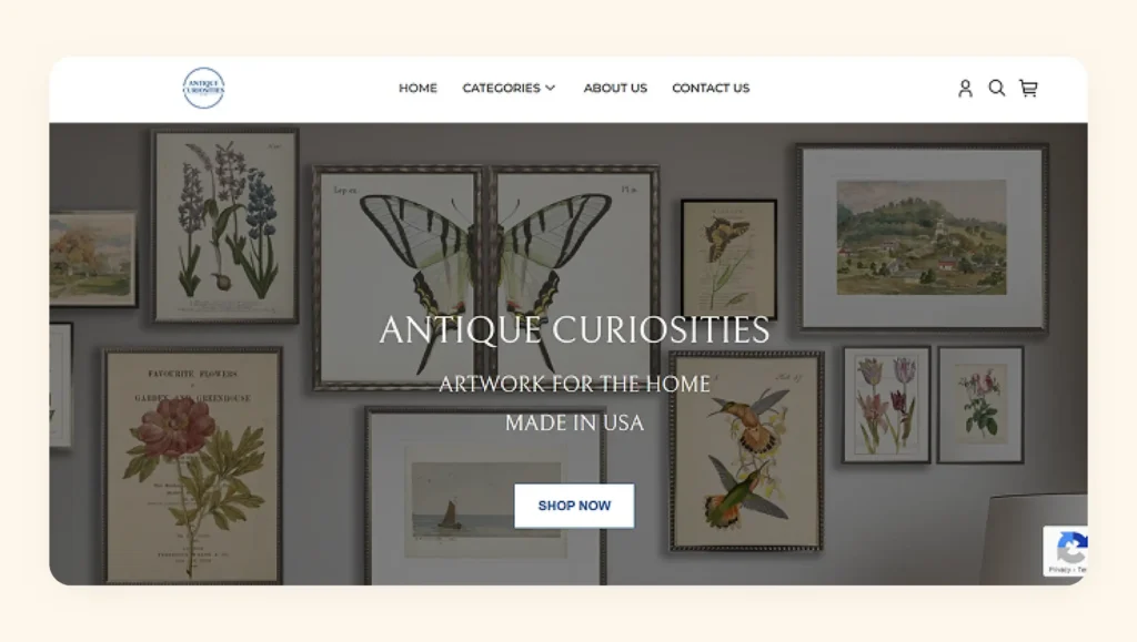 Home page of Antique Curiosities Home page of Antique Curiosities