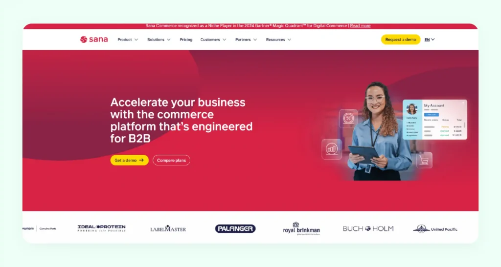 Home Page of Sana Commerce Home Page of Sana Commerce