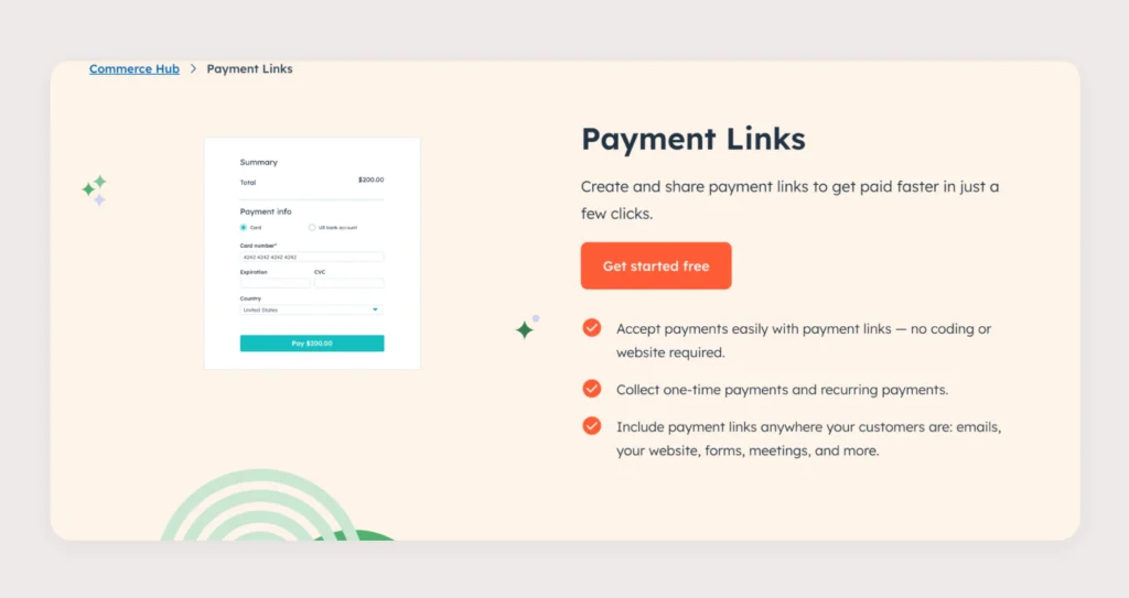 HubSpot Payments offering CRM-integrated payment processing for sales-focused businesses HubSpot Payments offering CRM-integrated payment processing for sales-focused businesses