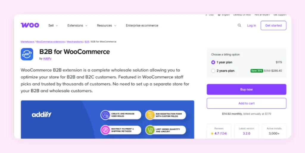 Home page of WooCommerce B2B Plugin Home page of WooCommerce B2B Plugin