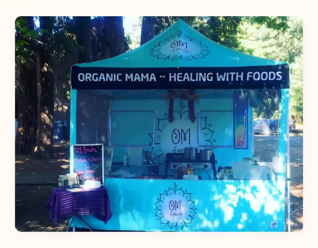 Custom tent for food vendor booth setup Custom tent for food vendor booth setup