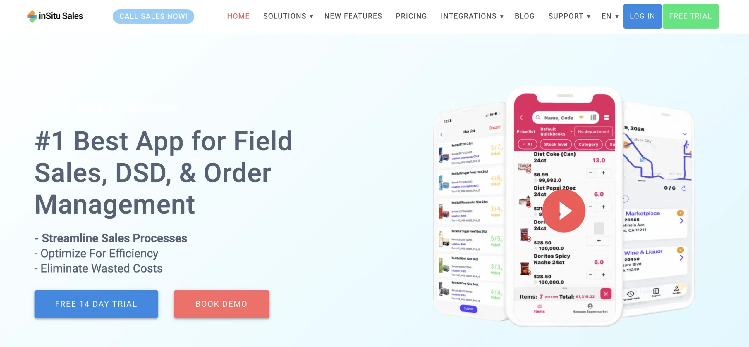 sales rep order entry software