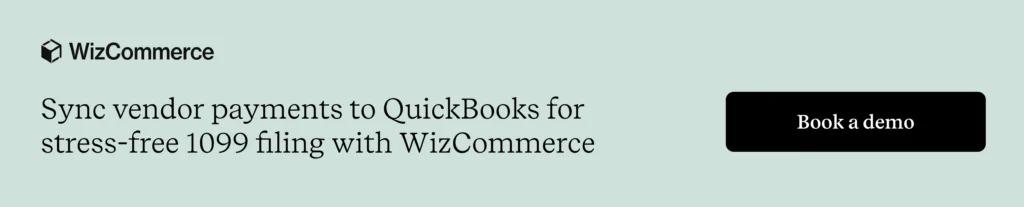 WizCommerce makes 1099 software compatible with QuickBooks for B2B wholesale businesses. 