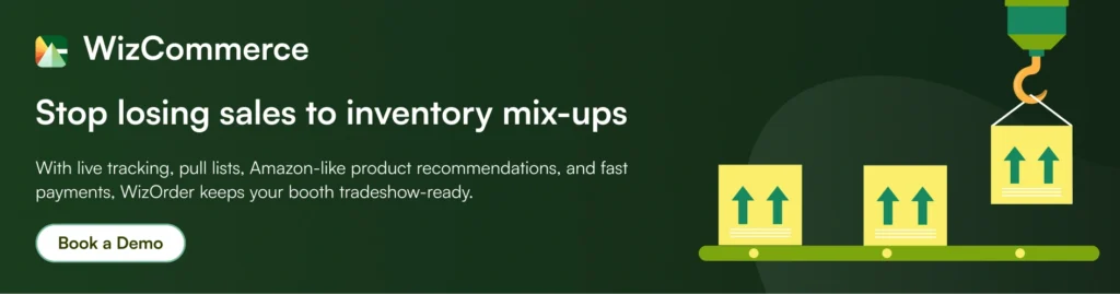 WizCommerce’s features help keep trade show inventory management running smoothly WizCommerce’s features help keep trade show inventory management running smoothly
