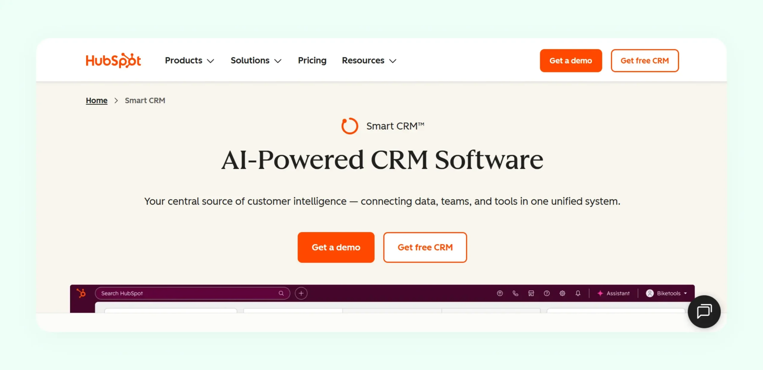 HubSpot CRM platform HubSpot CRM platform