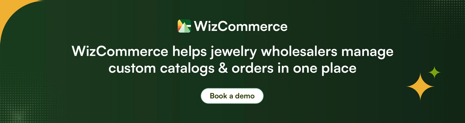 Use WizShop B2B portal for showing jewelry catalog and custom pricing Use WizShop B2B portal for showing jewelry catalog and custom pricing