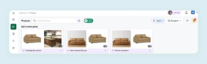 WizAI for AI-powered personalized recommendations