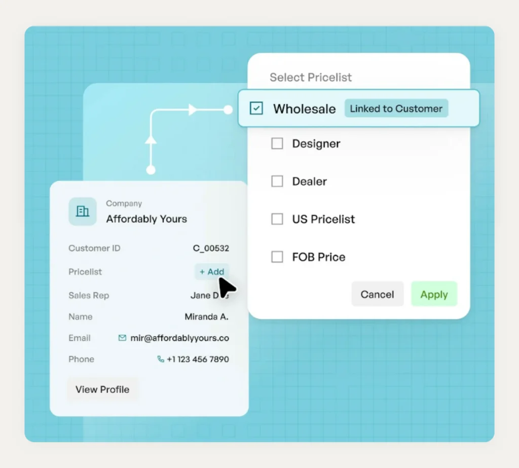 customer-specific pricing on WizOrder customer-specific pricing on WizOrder