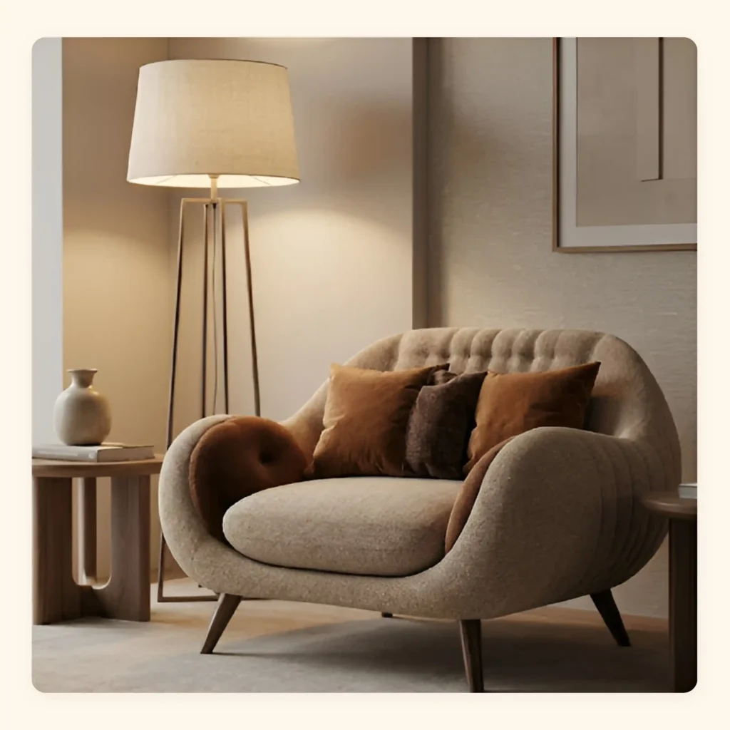 Props complementing the main furniture