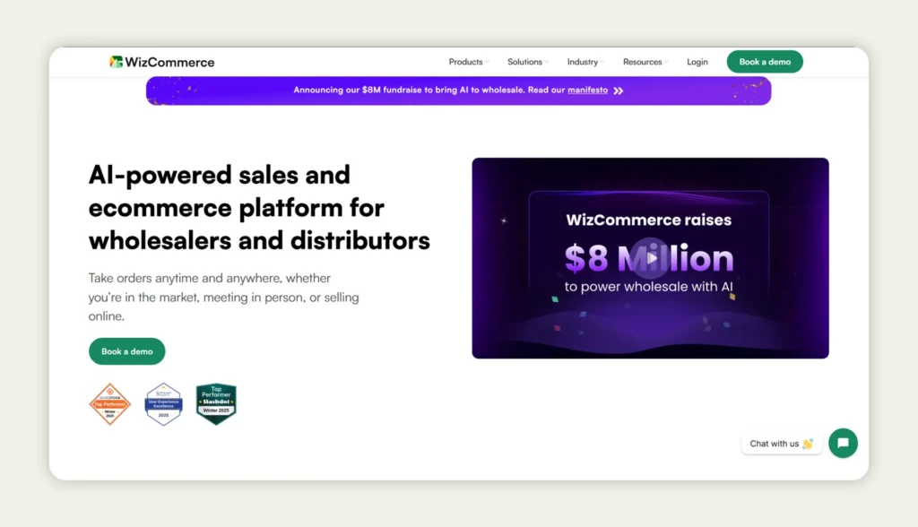 WizCommerce homepage WizCommerce homepage