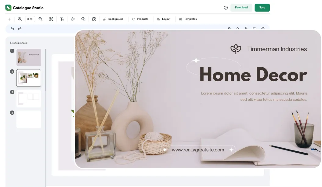 Generate professional, studio level custom presentations in a few minutes