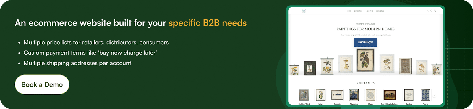 B2B Ecommerce Website Builder