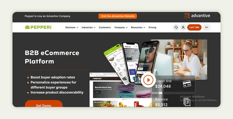 Pepperi homepage