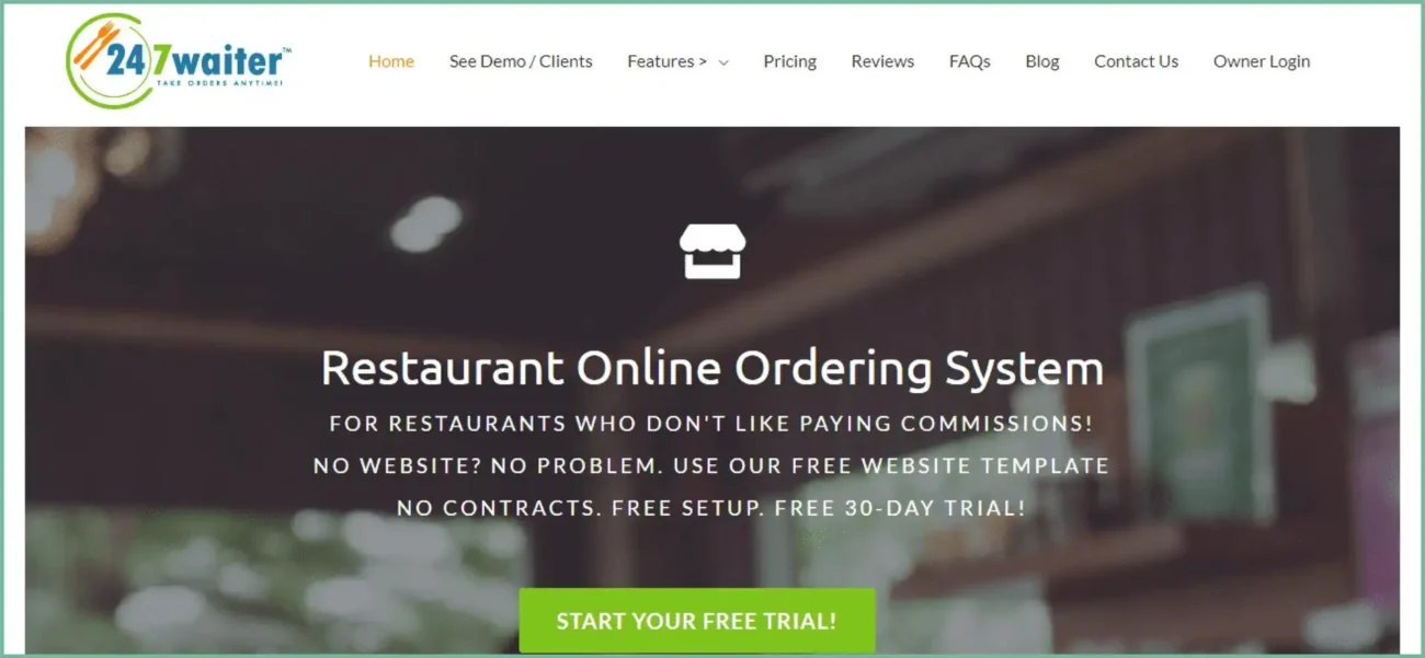 247Waiter home page 247Waiter home page