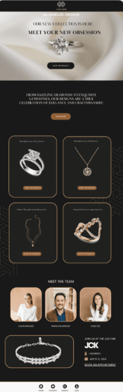 Presenting 4 Customizable Email Marketing Templates to Stand Out at JCK Las Vegas 2024