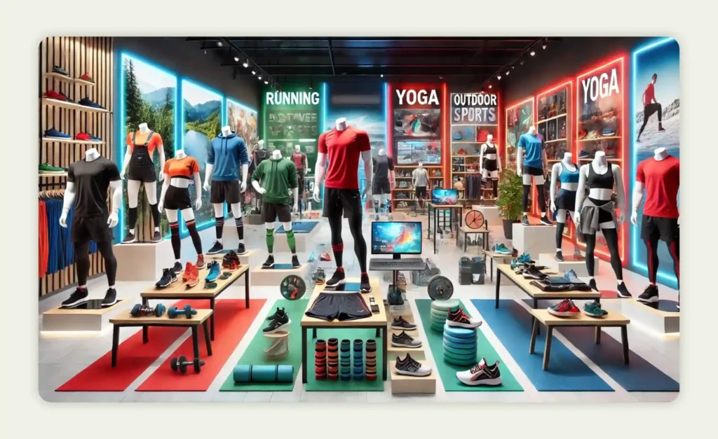 Activewear display