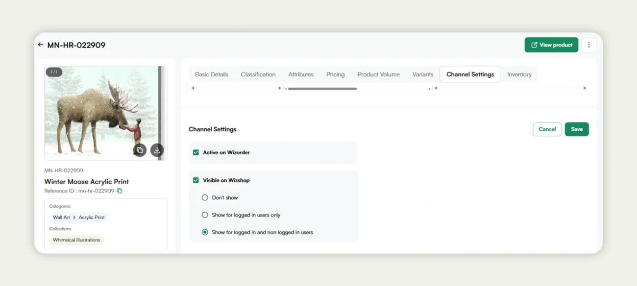 Adjusting product visibility in WizCommerce Adjusting product visibility in WizCommerce