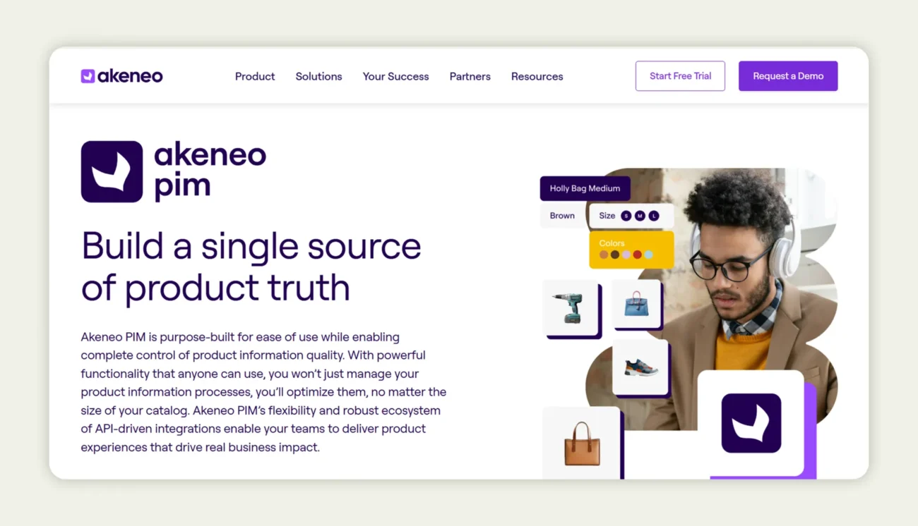 Akeneo homepage Akeneo homepage