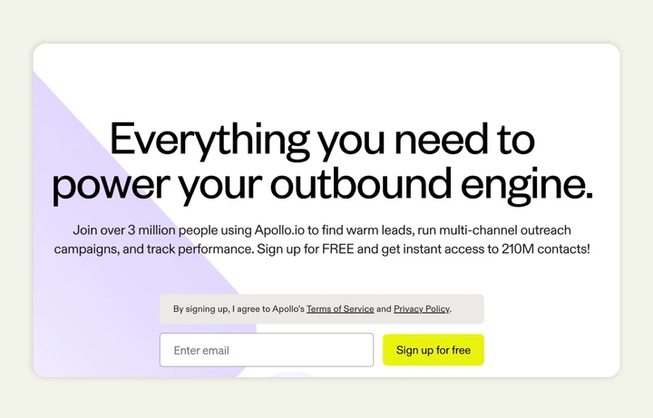 Apollo.io is an all-in-one sales intelligence and engagement platform