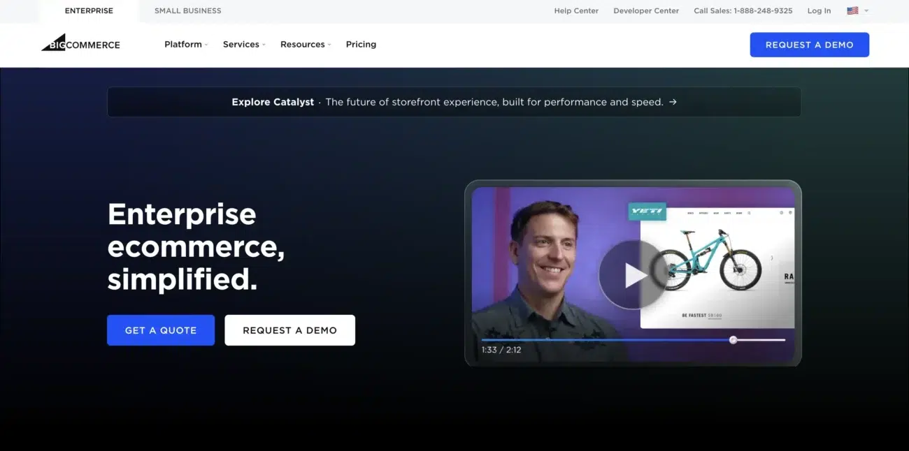 BigCommerce website BigCommerce website