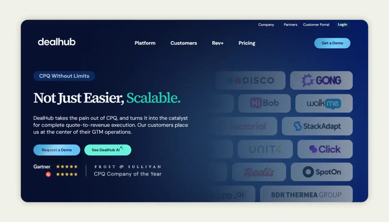 DealHub homepage