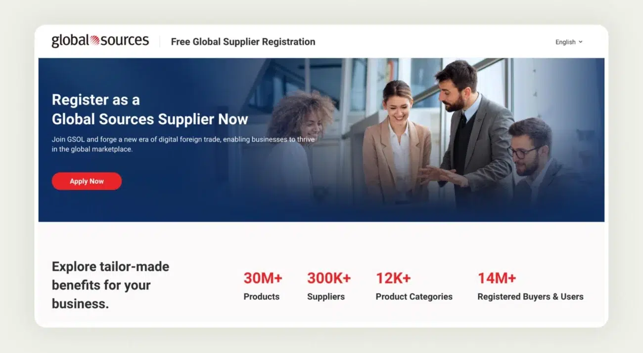 Global Sources verified Asian supplier B2B platform