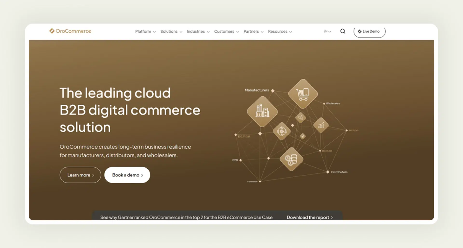 Homepage of OroCommerce Homepage of OroCommerce