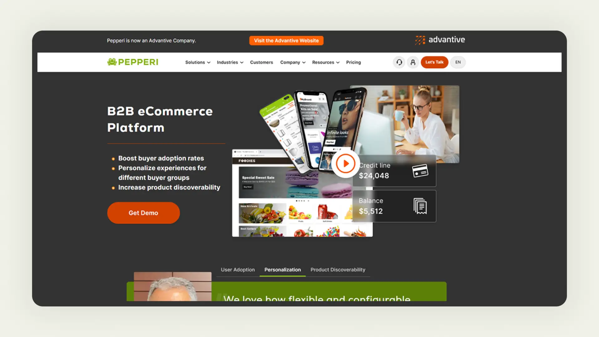 Homepage of Pepperi Homepage of Pepperi
