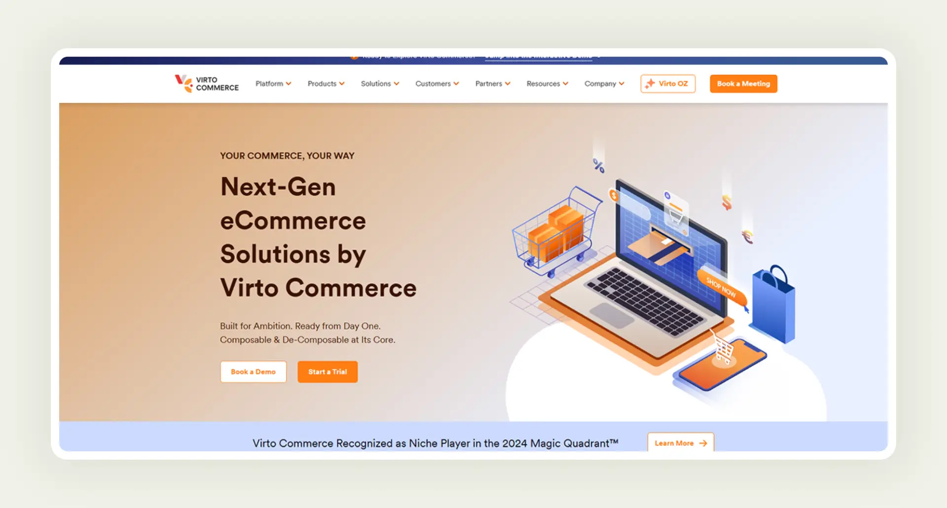 Homepage of Virto Commerce Homepage of Virto Commerce