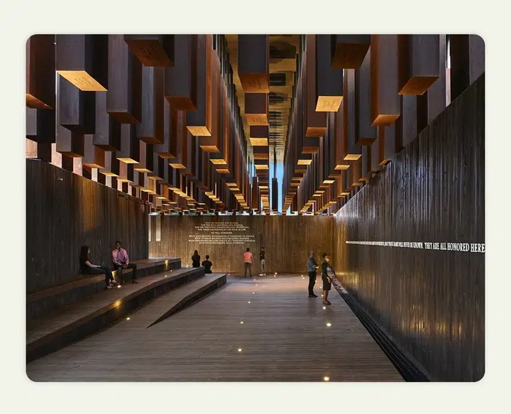 Lighting enhances architectural storytelling