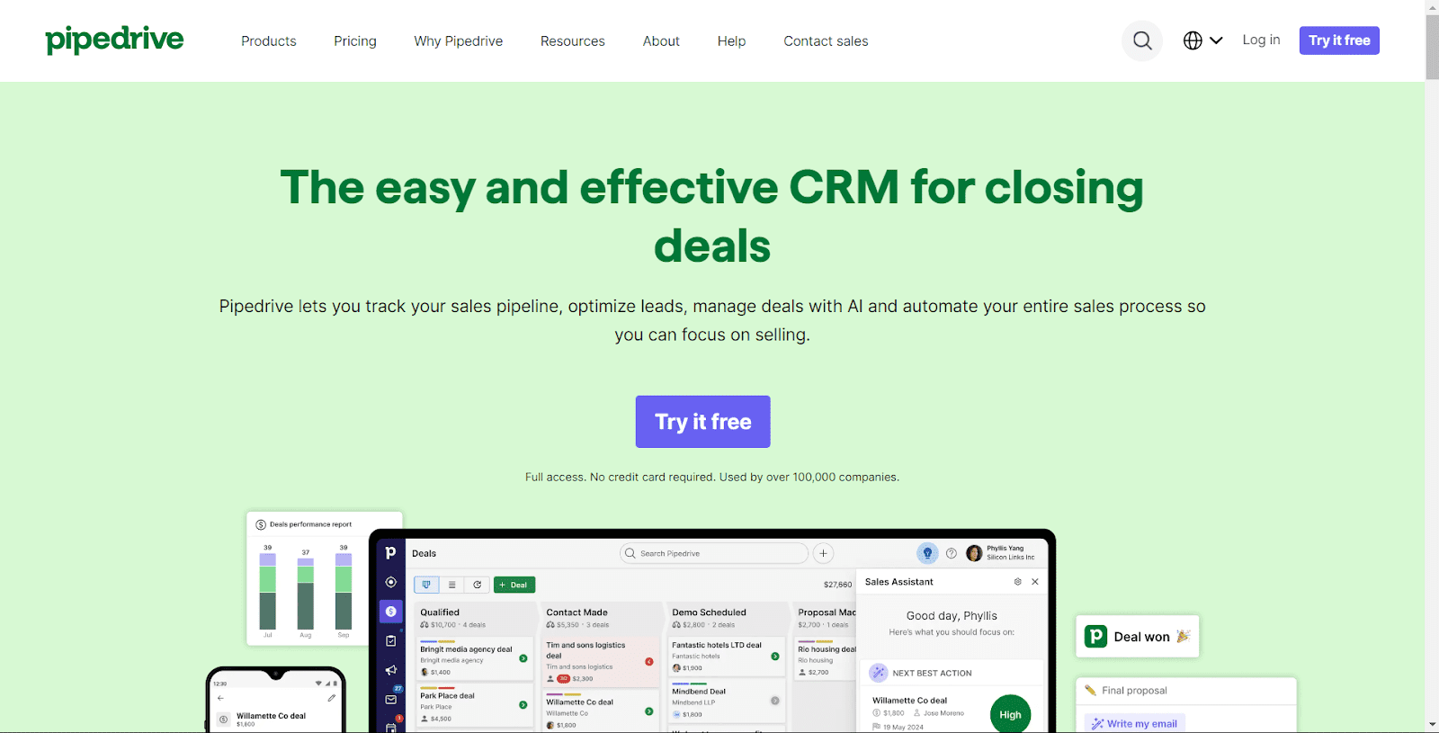 Pipedrive: Top for Pipeline Management