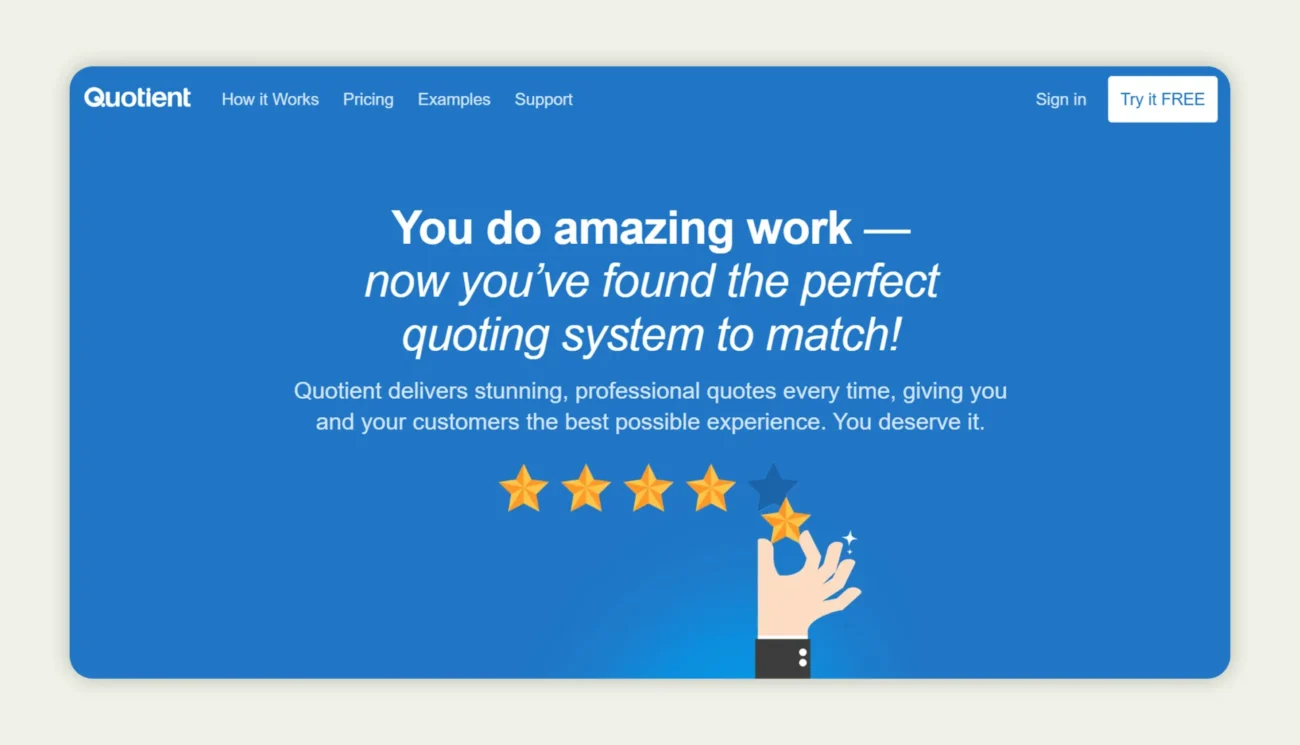  Quotient homepage