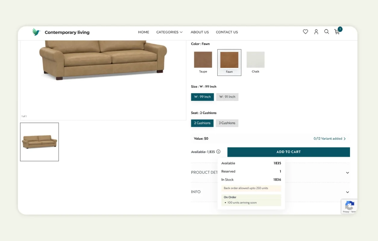 Real-time stock incoming visibility in WizCommerce Real-time stock incoming visibility in WizCommerce