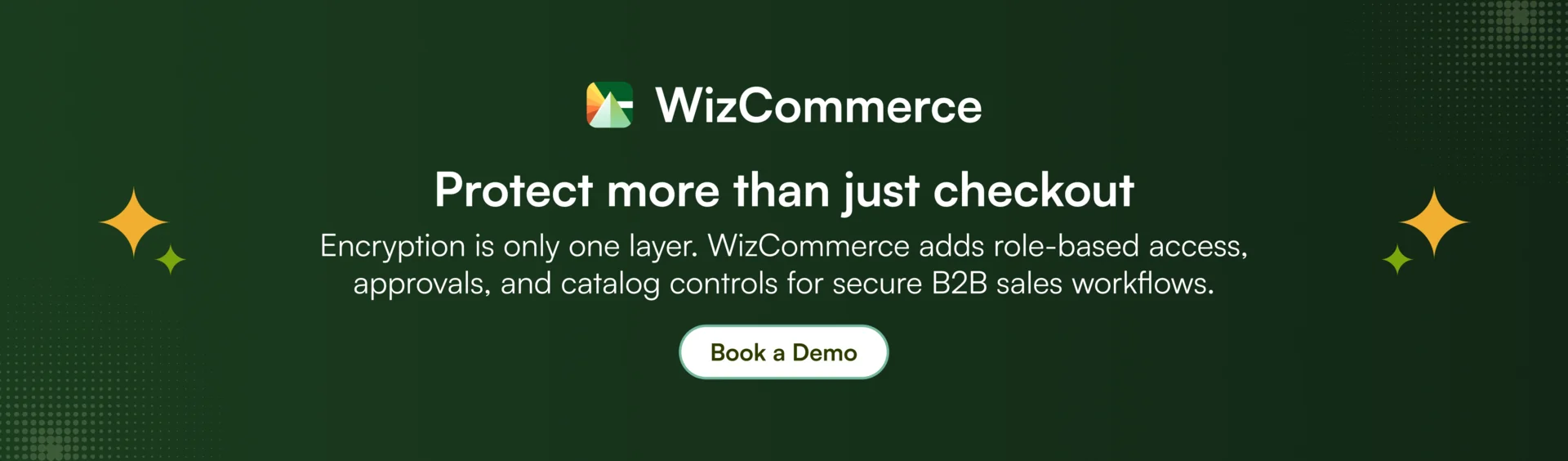 Role-based access in WizCommerce offers different permissions for sales, admin, and buyers