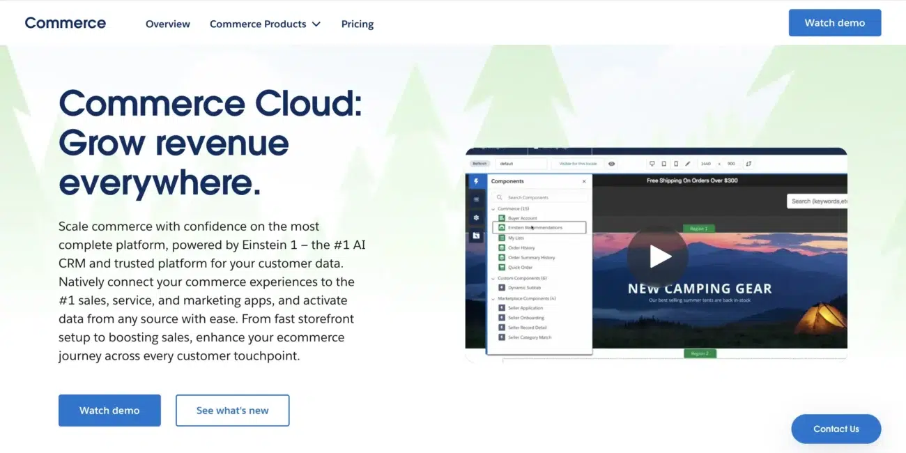 Salesforce Commerce Cloud website Salesforce Commerce Cloud website
