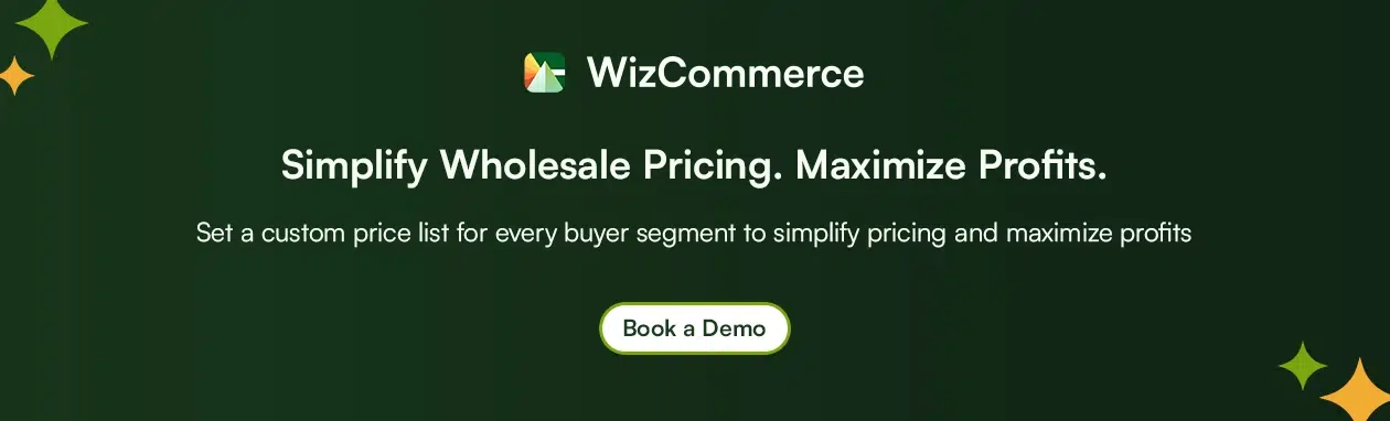 Simplify wholesale pricing using WizCommerce Simplify wholesale pricing using WizCommerce
