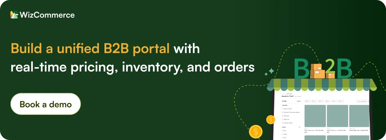 Try WizCommerce unified B2B customer portal