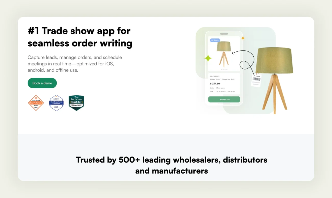 WizCommerce Trade Show App page WizCommerce Trade Show App page