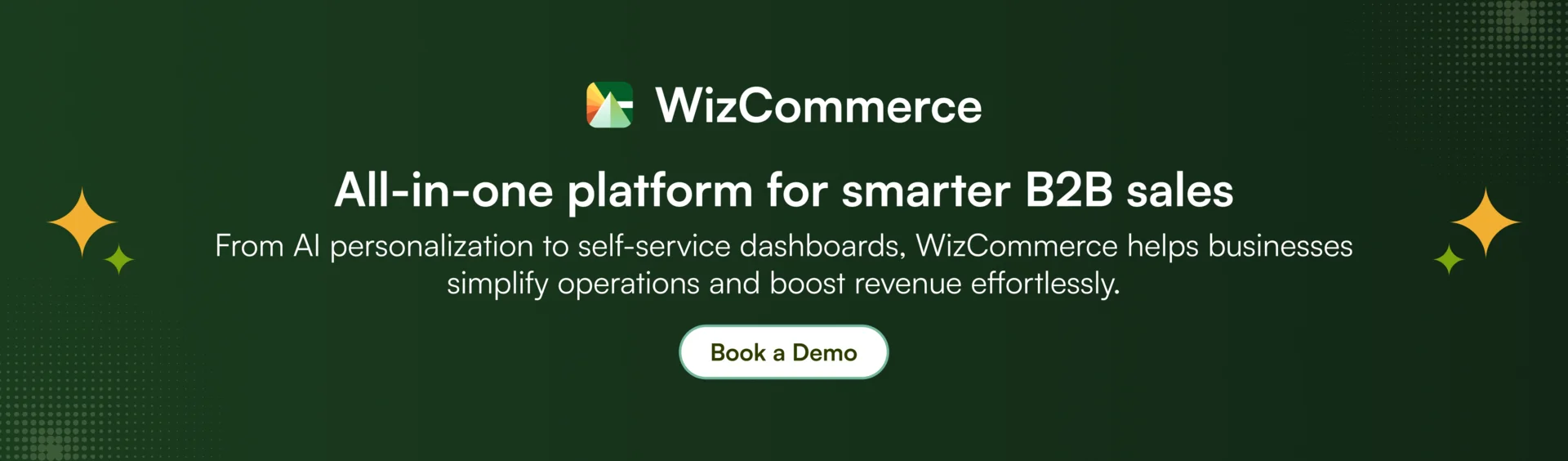 WizCommerce all-in-one B2B ecommerce platform features