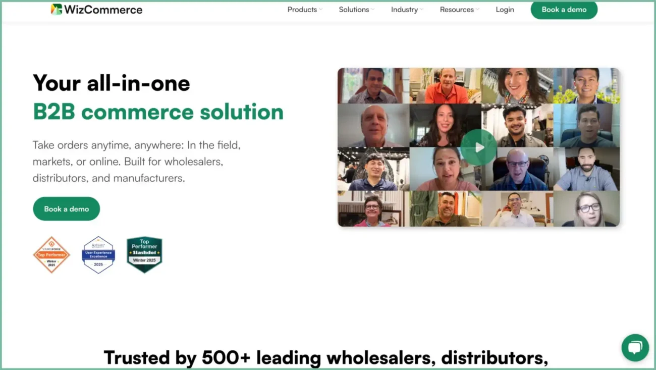 WizCommerce home page WizCommerce home page