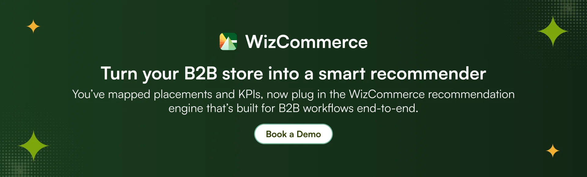 WizCommerce personalized product recommendation for B2B Wholesale&nbsp;