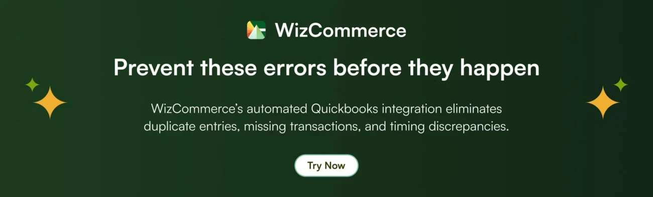 WizCommerce's automated QuickBooks integration WizCommerce's automated QuickBooks integration