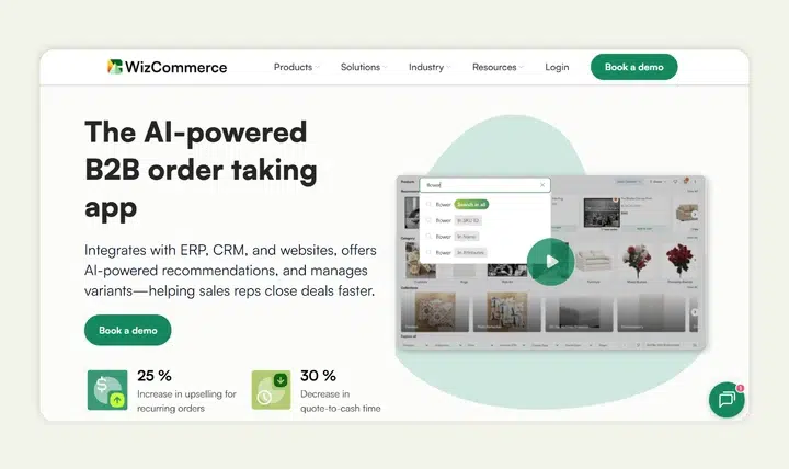 WizOrder, the order-taking app of WizCommerce&nbsp;