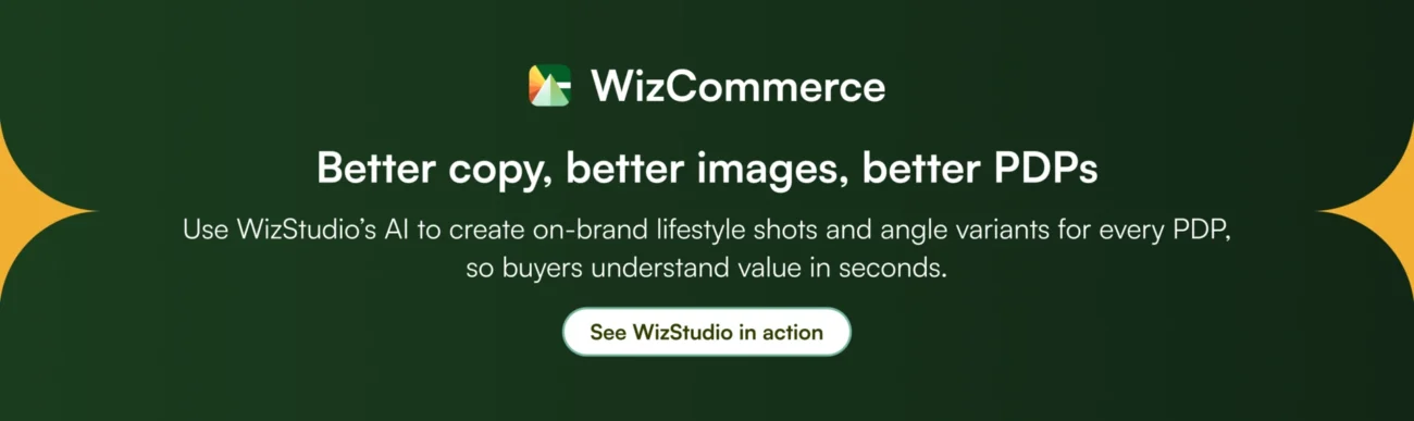 WizStudio creates product images for ecommerce PDPs.