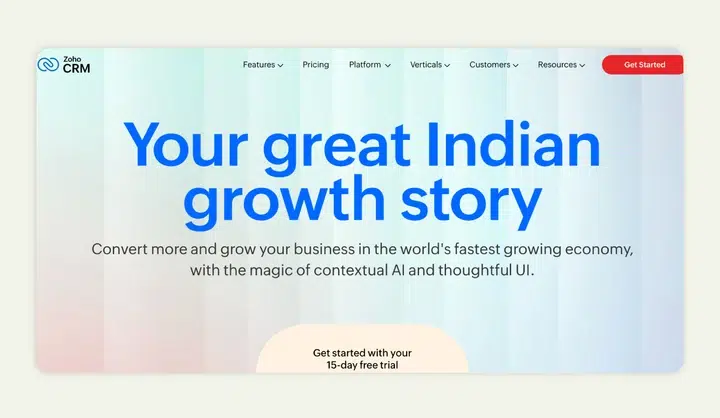 Zoho CRM is a customer relationship management software with workflow automation
