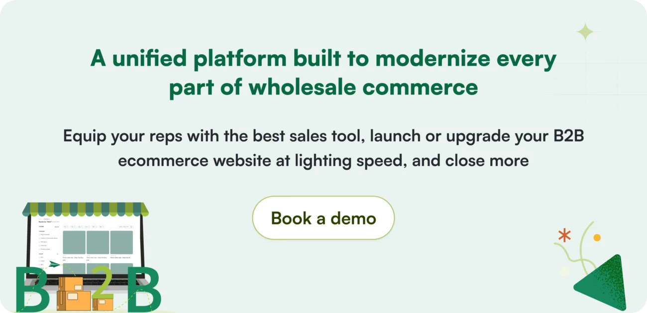 Book a demo for B2B trade show and ecommerce solutions